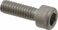 Holo-Krome - #8-32 UNC Hex Socket Drive, Socket Cap Screw - Grade 18-8 Stainless Steel, Passivated Finish, Fully Threaded, 1/2" Length Under Head - Exact Tool & Supply