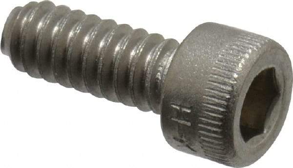 Holo-Krome - #10-24 UNC Hex Socket Drive, Socket Cap Screw - Grade 18-8 Stainless Steel, Passivated Finish, Fully Threaded, 1/2" Length Under Head - Exact Tool & Supply