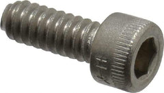 Holo-Krome - #10-24 UNC Hex Socket Drive, Socket Cap Screw - Grade 18-8 Stainless Steel, Passivated Finish, Fully Threaded, 1/2" Length Under Head - Exact Tool & Supply