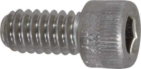 Holo-Krome - 1/4-20 UNC Hex Socket Drive, Socket Cap Screw - Grade 18-8 Stainless Steel, Passivated Finish, Fully Threaded, 1/2" Length Under Head - Exact Tool & Supply