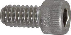 Holo-Krome - 1/4-20 UNC Hex Socket Drive, Socket Cap Screw - Grade 18-8 Stainless Steel, Passivated Finish, Fully Threaded, 1/2" Length Under Head - Exact Tool & Supply