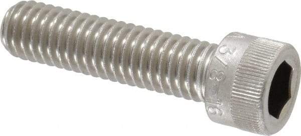 Holo-Krome - 3/8-16 UNC Hex Socket Drive, Socket Cap Screw - Grade 18-8 Stainless Steel, Passivated Finish, Fully Threaded, 1-1/2" Length Under Head - Exact Tool & Supply