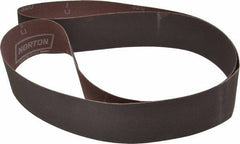 Norton - 2" Wide x 60" OAL, 320 Grit, Aluminum Oxide Abrasive Belt - Aluminum Oxide, Extra Fine, Coated, X Weighted Cloth Backing, Series R228 - Exact Tool & Supply