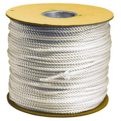 Value Collection - 500' Max Length Polypropylene Solid Braid Abrasion Resistant Rope - 1/4" Diam, 127 Lb Capacity - Exact Tool & Supply