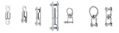 Ronstan - 2,310 Lbs. Load Limit Ball Bearing Swivel - 5/16 Inch Diameter Slot Pin - Exact Tool & Supply