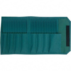Wiha - General Purpose Holster with 8 Pockets - Canvas, Green, 12" Wide x 7-3/4" High x 7-3/4" Deep - Exact Tool & Supply