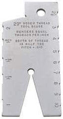 SPI - Steel Acme Thread Screw Checker - 10 Thread per Inch, 29° (Included Angle) Thread Angle - Exact Tool & Supply