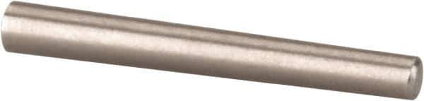 Value Collection - Size 5/0, 0.0784" Small End Diam, 0.094" Large End Diam, Passivated Stainless Steel Taper Pin - Grade 303, 18-8, 3/4" OAL, 3/4 Pin Length - Exact Tool & Supply