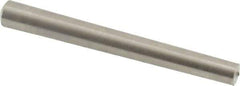 Value Collection - Size 2/0, 0.115" Small End Diam, 0.141" Large End Diam, Passivated Stainless Steel Taper Pin - Grade 303, 18-8, 1-1/4" OAL, 1-1/4 Pin Length - Exact Tool & Supply