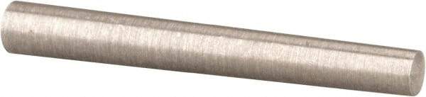Value Collection - Size 0, 0.13" Small End Diam, 0.156" Large End Diam, Passivated Stainless Steel Taper Pin - Grade 303, 18-8, 1-1/4" OAL, 1-1/4 Pin Length - Exact Tool & Supply