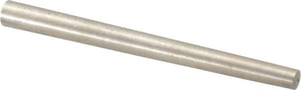 Value Collection - Size 6, 0.2578" Small End Diam, 0.341" Large End Diam, Passivated Stainless Steel Taper Pin - Grade 303, 18-8, 4" OAL, 4 Pin Length - Exact Tool & Supply