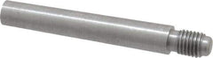 Value Collection - Size 6, 0.339" Large End Diam, Uncoated Steel 5/16-24 Threaded Taper Pin - Grade C-12L14, 2 Pin Length - Exact Tool & Supply
