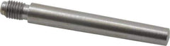 Value Collection - Size 6, 0.339" Large End Diam, Uncoated Steel 5/16-24 Threaded Taper Pin - Grade C-12L14, 2-1/4 Pin Length - Exact Tool & Supply