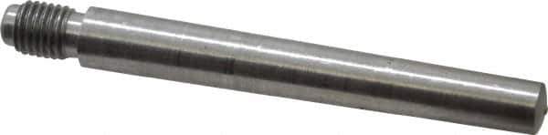 Value Collection - Size 6, 0.339" Large End Diam, Uncoated Steel 5/16-24 Threaded Taper Pin - Grade C-12L14, 2-1/2 Pin Length - Exact Tool & Supply