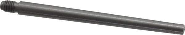 Value Collection - Size 6, 0.339" Large End Diam, Uncoated Steel 5/16-24 Threaded Taper Pin - Grade C-12L14, 4 Pin Length - Exact Tool & Supply