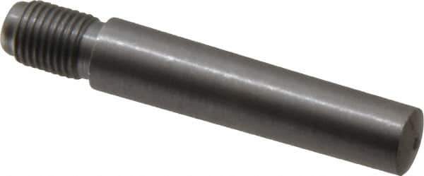 Value Collection - Size 7, 0.407" Large End Diam, Uncoated Steel 3/8-24 Threaded Taper Pin - Grade C-12L14, 1-3/4 Pin Length - Exact Tool & Supply