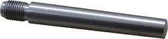 Value Collection - Size 7, 0.407" Large End Diam, Uncoated Steel 3/8-24 Threaded Taper Pin - Grade C-12L14, 2-1/2 Pin Length - Exact Tool & Supply