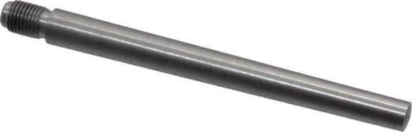 Value Collection - Size 7, 0.407" Large End Diam, Uncoated Steel 3/8-24 Threaded Taper Pin - Grade C-12L14, 4 Pin Length - Exact Tool & Supply