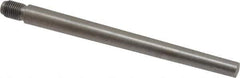 Value Collection - Size 7, 0.407" Large End Diam, Uncoated Steel 3/8-24 Threaded Taper Pin - Grade C-12L14, 4-1/2 Pin Length - Exact Tool & Supply