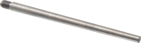 Value Collection - Size 7, 0.407" Large End Diam, Uncoated Steel 3/8-24 Threaded Taper Pin - Grade C-12L14, 6 Pin Length - Exact Tool & Supply