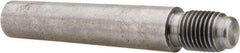 Value Collection - Size 8, 0.49" Large End Diam, Uncoated Steel 7/16-20 Threaded Taper Pin - Grade C-12L14, 2-1/4 Pin Length - Exact Tool & Supply