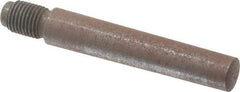 Value Collection - Size 8, 0.49" Large End Diam, Uncoated Steel 7/16-20 Threaded Taper Pin - Grade C-12L14, 2-1/2 Pin Length - Exact Tool & Supply
