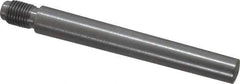 Value Collection - Size 8, 0.49" Large End Diam, Uncoated Steel 7/16-20 Threaded Taper Pin - Grade C-12L14, 3-1/2 Pin Length - Exact Tool & Supply
