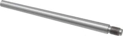 Value Collection - Size 8, 0.49" Large End Diam, Uncoated Steel 7/16-20 Threaded Taper Pin - Grade C-12L14, 6 Pin Length - Exact Tool & Supply