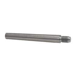 Value Collection - Size 9, 0.589" Large End Diam, Uncoated Steel 1/2-20 Threaded Taper Pin - Grade C-12L14, 4-1/2 Pin Length - Exact Tool & Supply