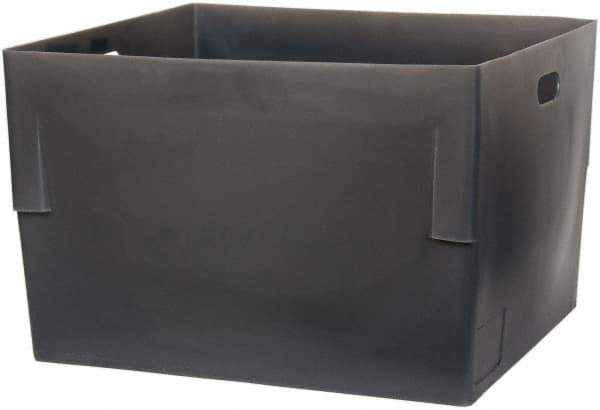 Bayhead Products - Gray Polyethylene Tote Container - Nesting, 26" Long x 22" Wide x 17" High - Exact Tool & Supply