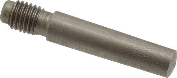 Value Collection - Size 4, 0.248" Large End Diam, Passivated Stainless Steel 1/4-28 Threaded Taper Pin - Grade 303, 18-8, 1 Pin Length - Exact Tool & Supply