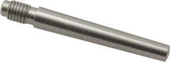 Value Collection - Size 4, 0.248" Large End Diam, Passivated Stainless Steel 1/4-28 Threaded Taper Pin - Grade 303, 18-8, 1-1/2 Pin Length - Exact Tool & Supply