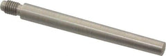 Value Collection - Size 5, 0.287" Large End Diam, Passivated Stainless Steel 1/4-28 Threaded Taper Pin - Grade 303, 18-8, 2-1/2 Pin Length - Exact Tool & Supply