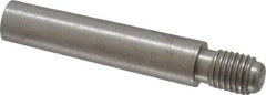 Value Collection - Size 6, 0.339" Large End Diam, Passivated Stainless Steel 5/16-24 Threaded Taper Pin - Grade 303, 18-8, 1-1/2 Pin Length - Exact Tool & Supply