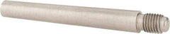 Value Collection - Size 6, 0.339" Large End Diam, Passivated Stainless Steel 5/16-24 Threaded Taper Pin - Grade 303, 18-8, 2-1/2 Pin Length - Exact Tool & Supply