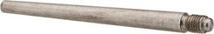 Value Collection - Size 6, 0.339" Large End Diam, Passivated Stainless Steel 5/16-24 Threaded Taper Pin - Grade 303, 18-8, 4 Pin Length - Exact Tool & Supply