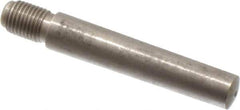Value Collection - Size 7, 0.407" Large End Diam, Passivated Stainless Steel 3/8-24 Threaded Taper Pin - Grade 303, 18-8, 2-1/2 Pin Length - Exact Tool & Supply