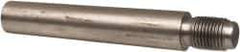 Value Collection - Size 9, 0.589" Large End Diam, Passivated Stainless Steel 1/2-20 Threaded Taper Pin - Grade 303, 18-8, 3 Pin Length - Exact Tool & Supply