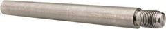 Value Collection - Size 9, 0.589" Large End Diam, Passivated Stainless Steel 1/2-20 Threaded Taper Pin - Grade 303, 18-8, 5 Pin Length - Exact Tool & Supply