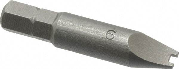 Value Collection - #6 Spanner Screwdriver Bit - 1-1/2" OAL - Exact Tool & Supply