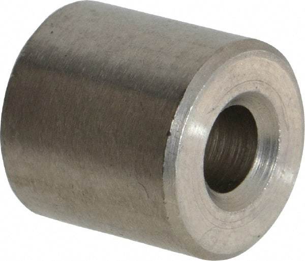 Electro Hardware - 0.194" ID x 1/2" OD, #10 Screw, Grade 18-8 & 303 Stainless Steel Female Unthreaded Circuit Board Spacer - Round Body, Uncoated, 1/2" OAL - Exact Tool & Supply