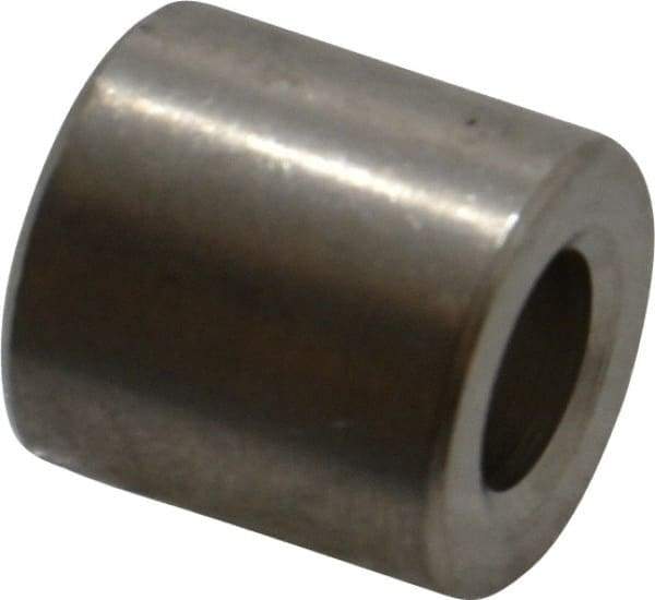 Electro Hardware - 0.257" ID x 1/2" OD, 1/4 Screw, Grade 18-8 & 303 Stainless Steel Female Unthreaded Circuit Board Spacer - Round Body, Uncoated, 1/2" OAL - Exact Tool & Supply