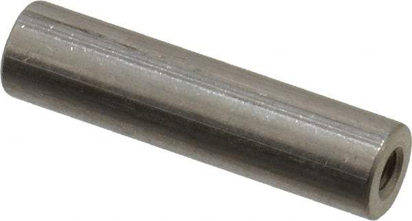 Electro Hardware - #4-40, 1" OAL, Stainless Steel Round Fully Threaded Female Circuit Board Standoffs - 1/2" Thread Depth, 1" Body Length, Bright Finish - Exact Tool & Supply