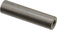 Electro Hardware - #4-40, 1" OAL, Stainless Steel Round Fully Threaded Female Circuit Board Standoffs - 1/2" Thread Depth, 1" Body Length, Bright Finish - Exact Tool & Supply