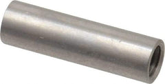 Electro Hardware - #10-32, 7/8" OAL, Stainless Steel Round Fully Threaded Female Circuit Board Standoffs - 1" Thread Depth, 7/8" Body Length, Bright Finish - Exact Tool & Supply