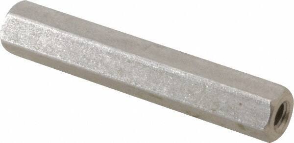 Electro Hardware - #6-32, 1-1/2" OAL, 1/4" Across Flats, Stainless Steel Hex Female Circuit Board Standoffs - 1-1/2" Body Length, Bright Finish - Exact Tool & Supply