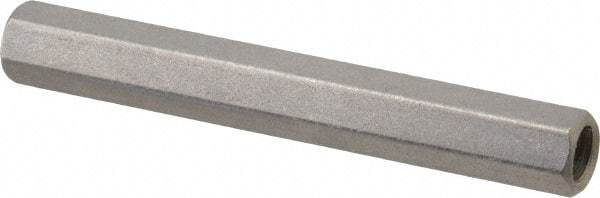 Electro Hardware - #10-32, 2" OAL, 1/4" Across Flats, Stainless Steel Hex Female Circuit Board Standoffs - 2" Body Length, Bright Finish - Exact Tool & Supply