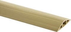 Hubbell Wiring Device-Kellems - 1 Channel, 10 Ft Long, 7.9mm Max Compatible Cable Diam, Beige PVC On Floor Cable Cover - 2-3/4" Overall Width x 13.5mm Overall Height, 15.2mm Channel Width x 7.9mm Channel Height - Exact Tool & Supply