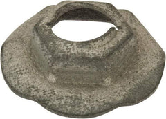 Value Collection - 5/16" Hole Diam, 7/8" OD, 1/2" Width Across Flats Washer Lock Nut - Zinc-Plated Spring Steel, For Use with Non Threaded Fasteners - Exact Tool & Supply