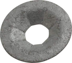 Au-Ve-Co Products - 7/16" OD, Spring Steel Push Nut - Zinc-Plated, 5/32" Shaft Diam - Exact Tool & Supply